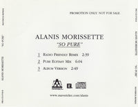 Alanis Morissette: So Pure Promo w/ Back Artwork