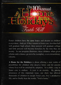 The 10th Annual A Home For The Holidays With Faith Hill