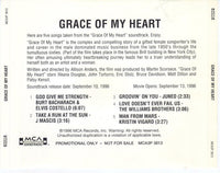 Grace Of My Heart Soundtrack Promo w/ Back Artwork