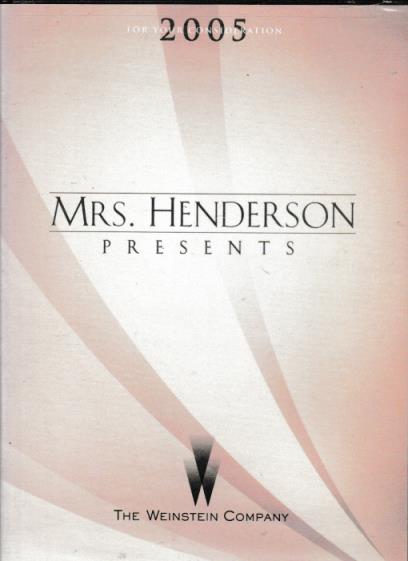 Mrs. Henderson Presents: For Your Consideration