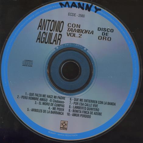 Antonio Aguilar Barraza: Con Tambora Vol 2 (2001) w/ No Artwork