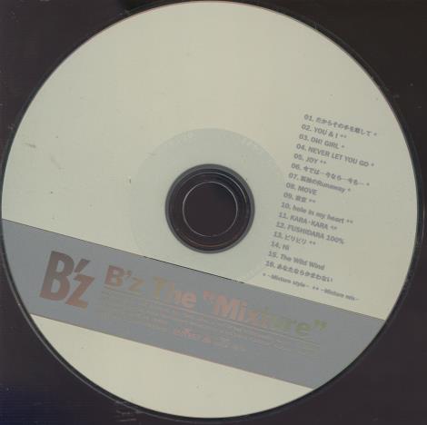 B'z: B'z The Mixture w/ No Artwork