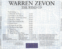 Warren Zevon: The Wind Promo w/ Back Artwork