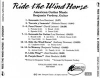 B. Verdery: Ride The Wind Horse