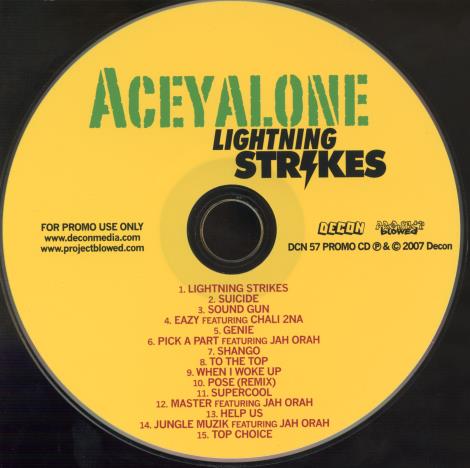 Aceyalone: Lightning Strikes Promo w/ No Artwork