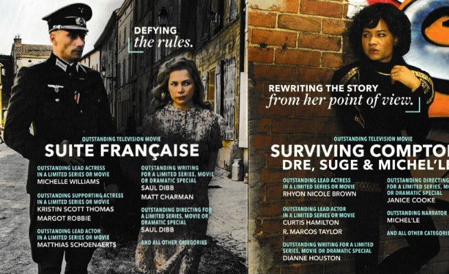 Suite Francaise & Surviving Compton: Dre, Suge & Michel'le FYC