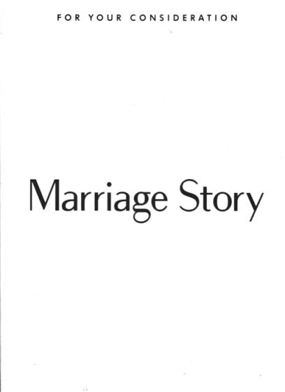 Marriage Story w/ Letter