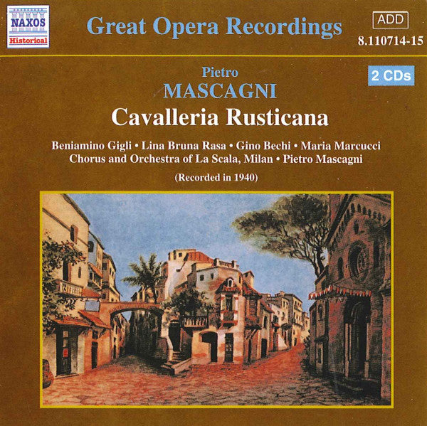 Pietro Mascagni: Cavalleria Rusticana 2-Disc Set