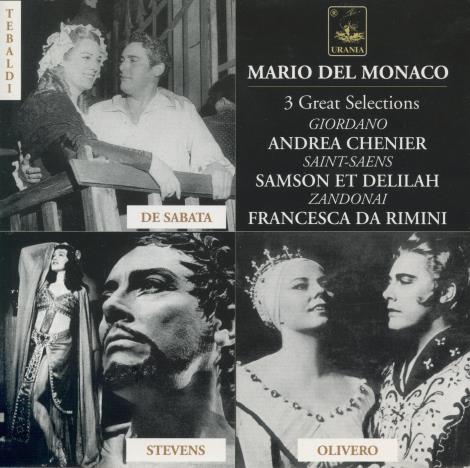 Mario Del Monaco Tribute: 3 Great Selections 2-Disc Set