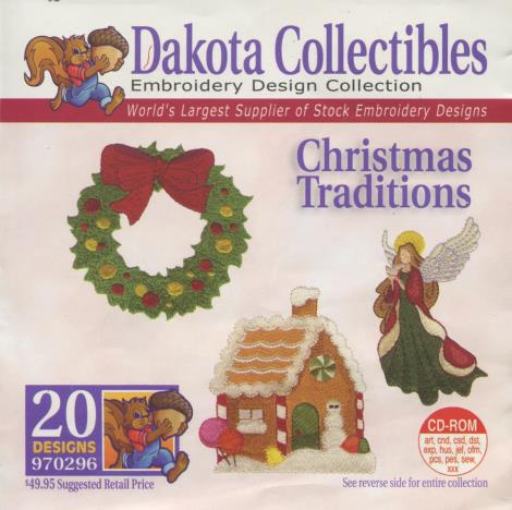 Dakota Collectibles Embroidery Design Collection: Christmas Traditions