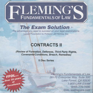 Fleming's Fundamentals Of Law: Contracts II 5-Disc Set