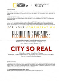 Rebuilding Paradise FYC w/ Letter