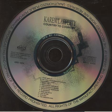 Karen Lafferty: Country To Country w/ Back Artwork