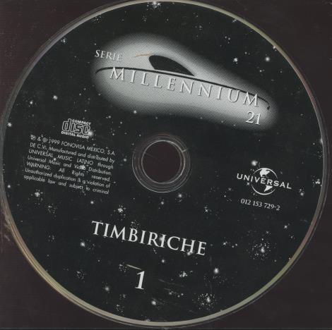 Timbiriche: Serie Millennium 21 2-Disc Set w/ Back Artwork