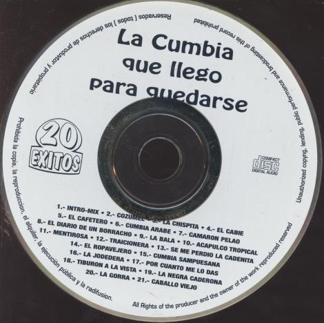 La Cumbia Que Llego Para Quedarse: 20 Exitos w/ No Artwork