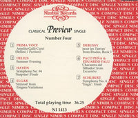 Nimbus Records: Classical Preview Single: Number 4 Limited Promo