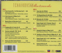 Tchaikovsky Masterworks: Piano Concerto No. 1 ...and Many More 4-Disc Set w/ Cracked Case & Loose Disc