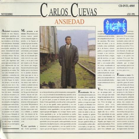 Carlos Cuevas: Ansiedad