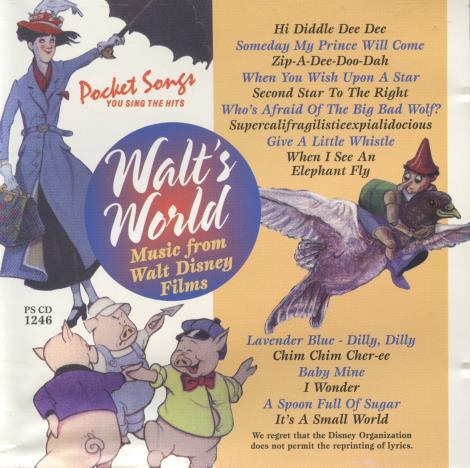 Pocket Songs: Sing The Hits Of Walt's World: Music From Walt Disney Films