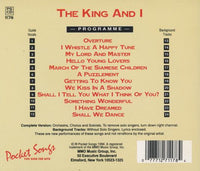 Pocket Songs: You Sing The Show: The King And I CD+G