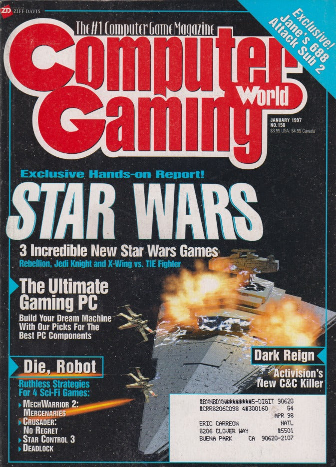 Computer Gaming World Magazine: January 1997: Issue 150: Star Wars