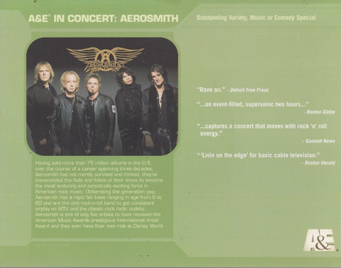 A&E In Concert: Aerosmith FYC