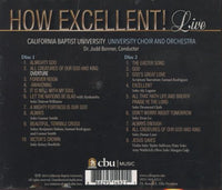 California Baptist University: How Excellent! Live 2-Disc Set w/ Water Damaged Artwork