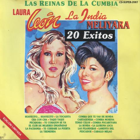 Laura Leon & La India Meliyara: Las Reinas Da La Cumbia: 20 Exitos w/ Damaged Artwork