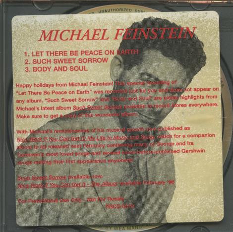 Michael Feinstein: Let There Be Peace On Earth Promo