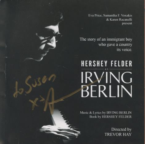 Hershey Felder As Irving Berlin Signed 2-Disc Set