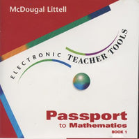 McDougal Littell Passport To Mathematics: Electronic Teacher Tools Book 1