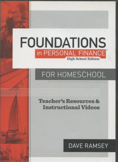 Foundations In Personal Finance For Homeschool: Teacher's Resources & Instructional Videos High School Edition 6-Disc Set