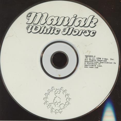 Maniak: White Horse w/ Back Artwork