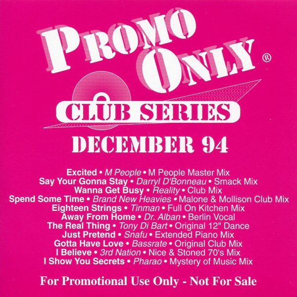 Promo Only Club Series: December 94 Promo