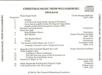 Christmas Music From Williamsburg