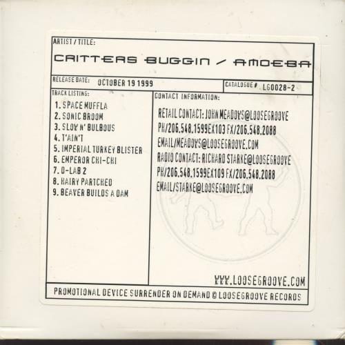 Critters Buggin: Amoeba Promo