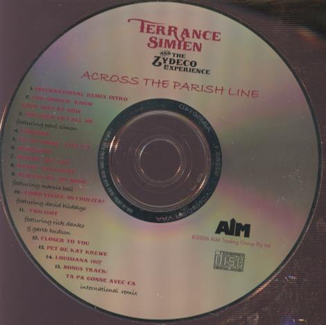 Terrance Simien And The Zydeco Experience: Across The Parish Line w/ No Artwork