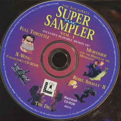 The LucasArts Super Sampler Vol. 1 w/ No Artwork