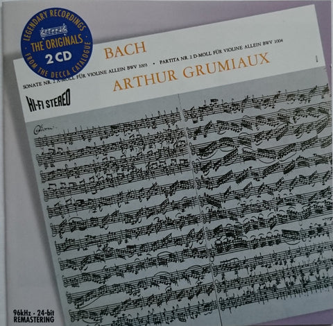 Arthur Grumiaux: Sonatas & Partitas 2-Disc Set