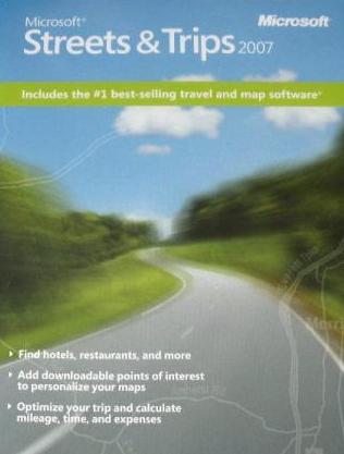 Microsoft Streets & Trips 2007 w/ Manual