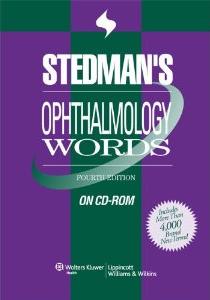 Stedman's Ophthalmology Words 4th w/ Manual