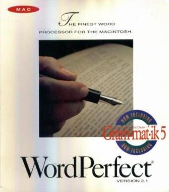 WordPerfect 2.1 w/ Manual