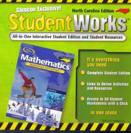 Glencoe Mathematics: Applications & Concepts: StudentWorks 2