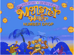 Awesome Animated Monster Maker: Number Drop