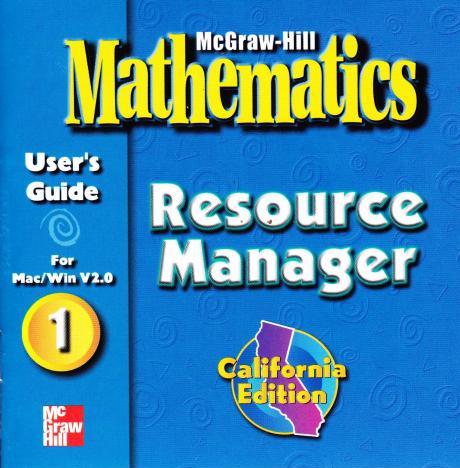 McGraw-Hill Mathematics: Resource Manager 1