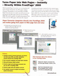 Paper Converter For Microsoft Frontpage 2000 w/ Manual