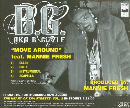 B.G. Featuring Mannie Fresh: Move Around Promo