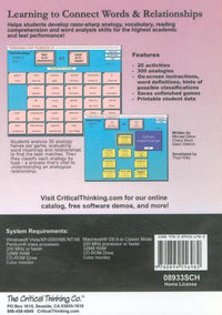 Think Analogy Puzzles 2 C1 w/ Manual