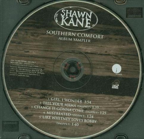 Shawn Kane: Southern Comfort Album Sampler Promo