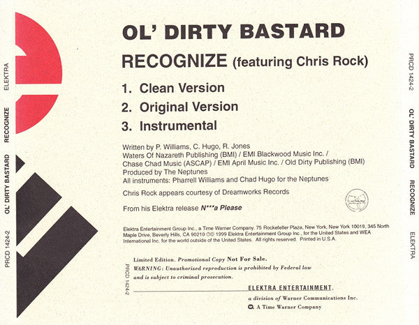 Ol' Dirty Bastard: Recognize Promo